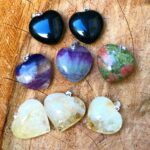 DIJE PIEDRA NATURAL CORAZÓN sin engarse grande - Imagen 2