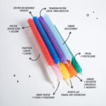 Velas largas color (unidad)