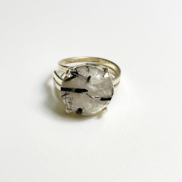 25.jpg Anillo baño de plata piedras seleccionadas - Imagen 1